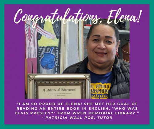 Congratulations to Elena Gonzales!