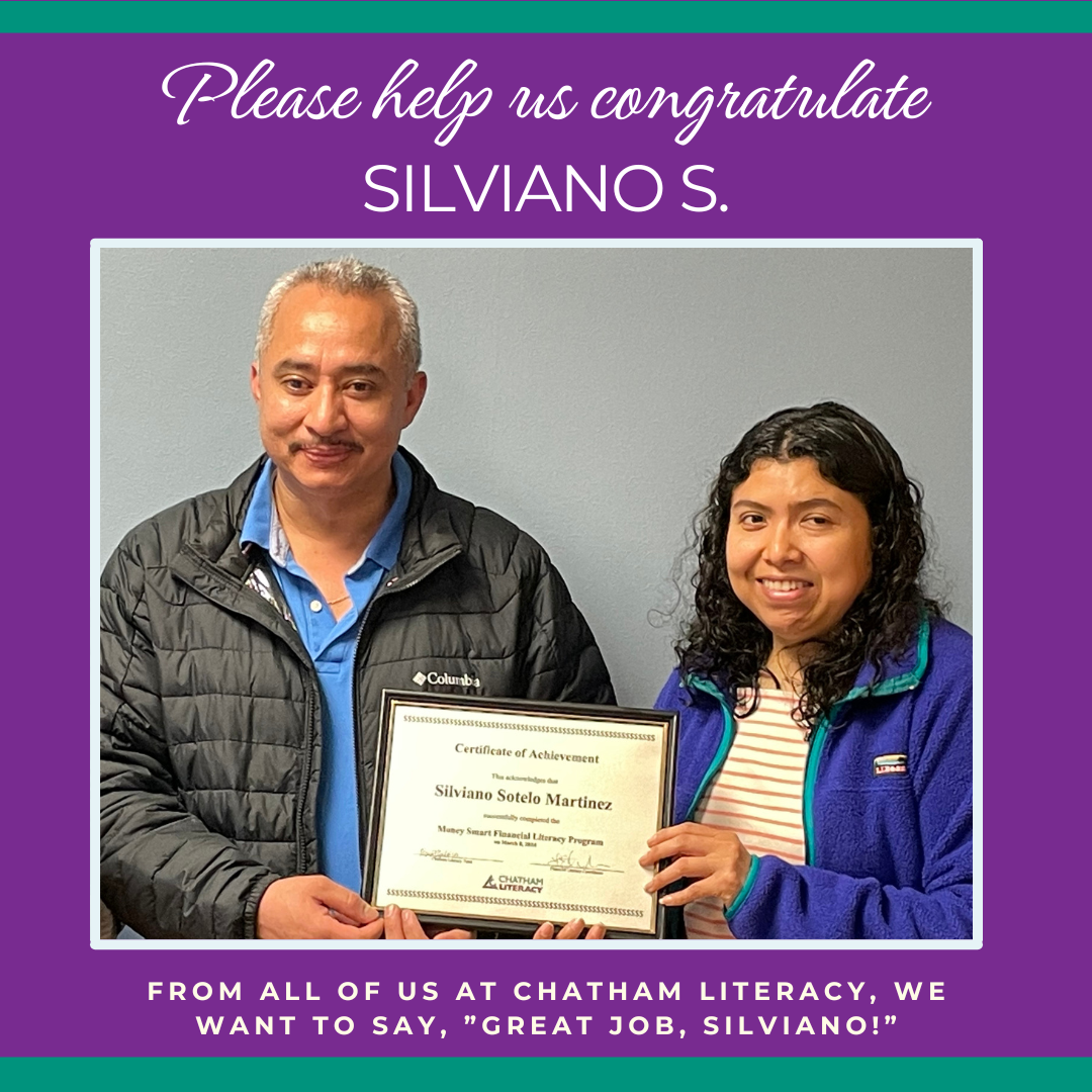 Congratulations, Silvanio, on your Financial Literacy Certification!