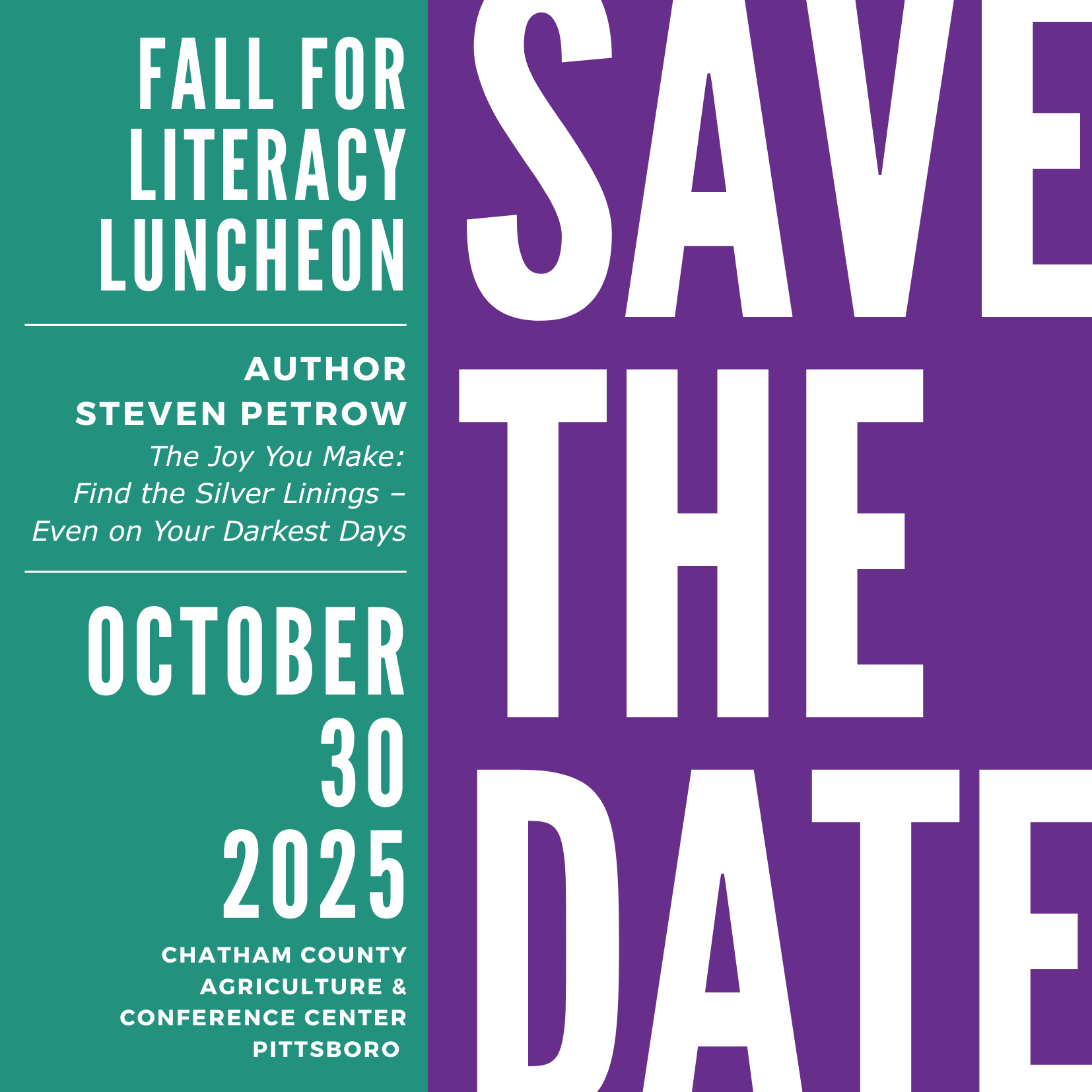 Save the Date — October 30, 2025
