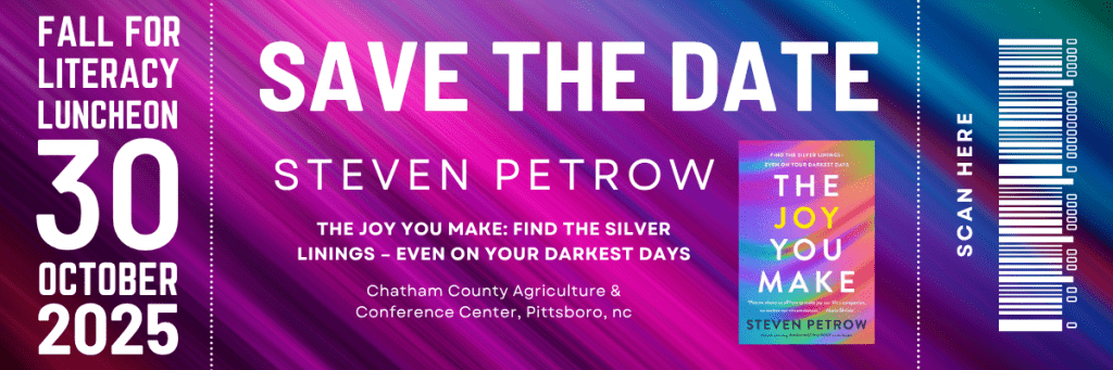 Save the Date -- October 30, 2025 -- Steven Petrow -- Fall For Literacy Luncheon