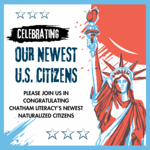 Congratulations to our newest U.S. citizens and Citizenship Program graduates